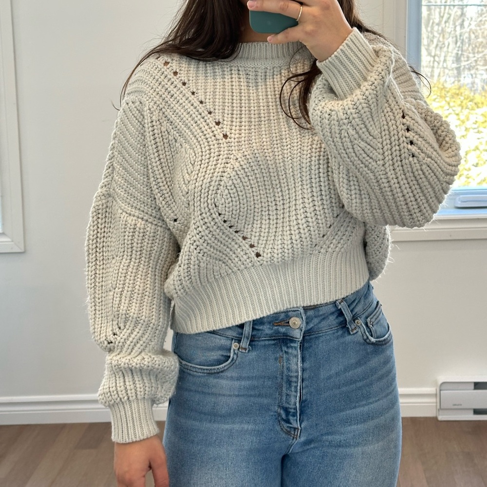 Cozy Knit Sweater in Cream
